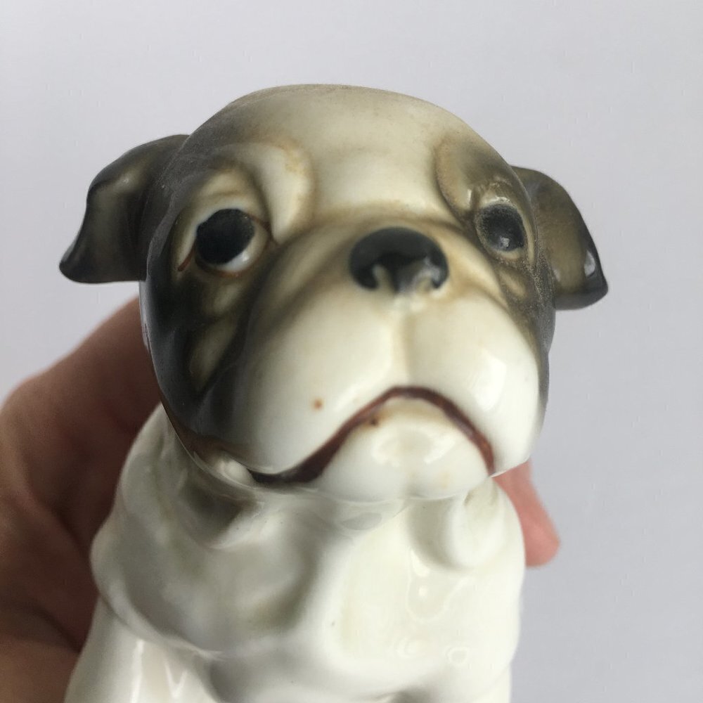 Vintage Dog‎ Figurine Statue - English Bulldog Pup Puppy - Picture 7 of 8